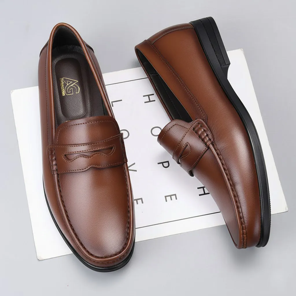 Giày Lười Da Bò Nam AG0100 8